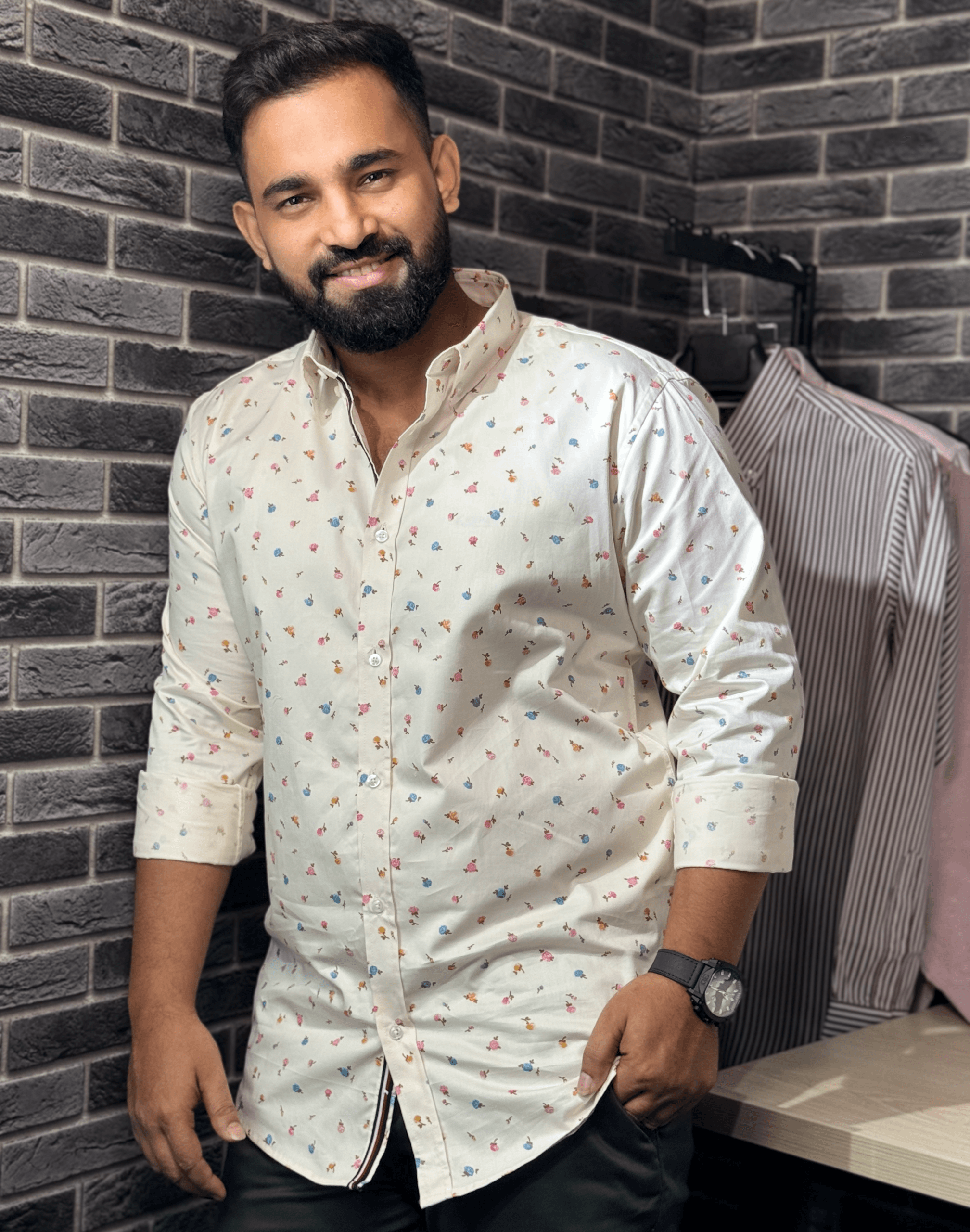 Premium Printed Full Sleeve Casual Shirt