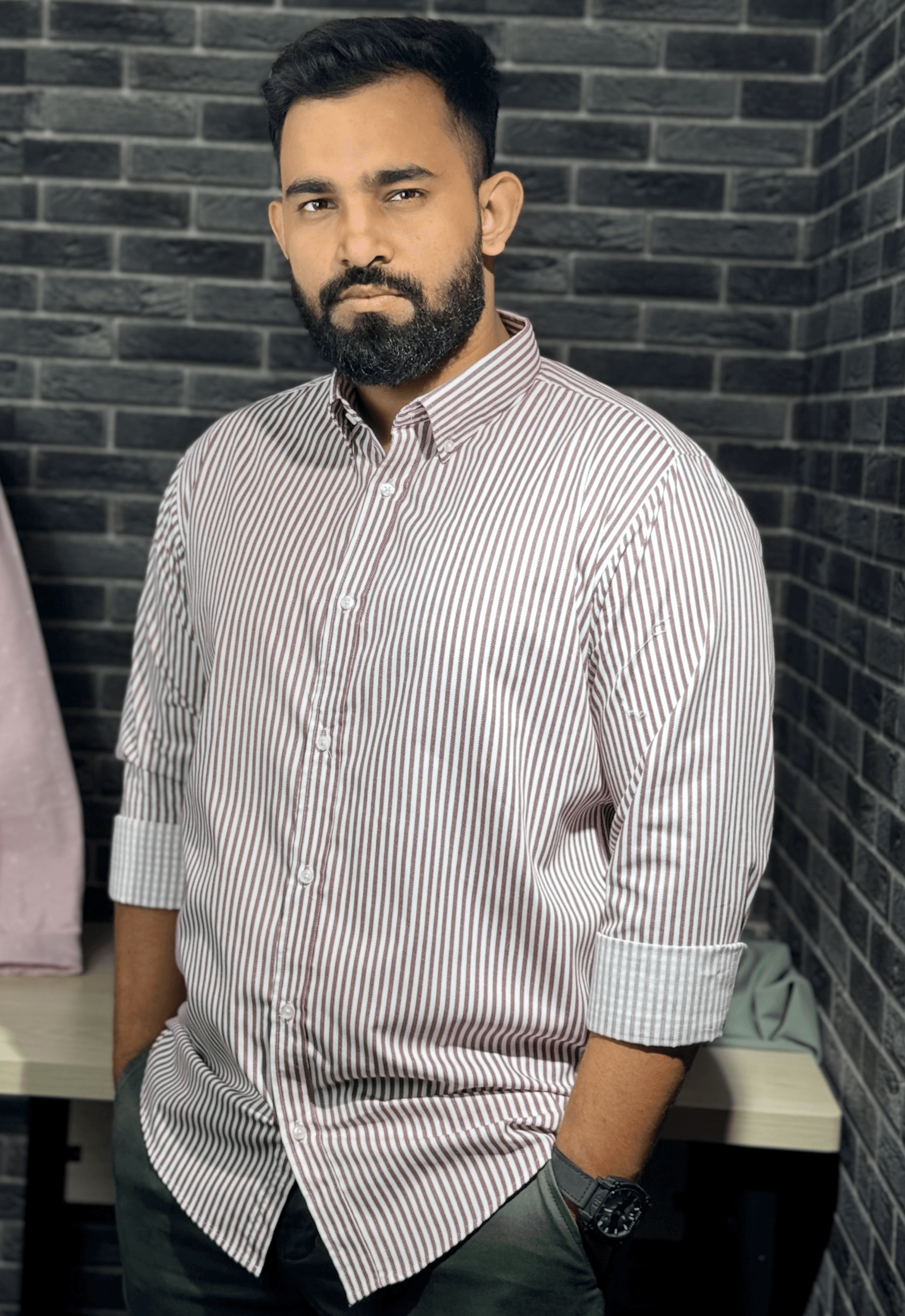 Premium Striped Full Sleeve Casual Shirt
