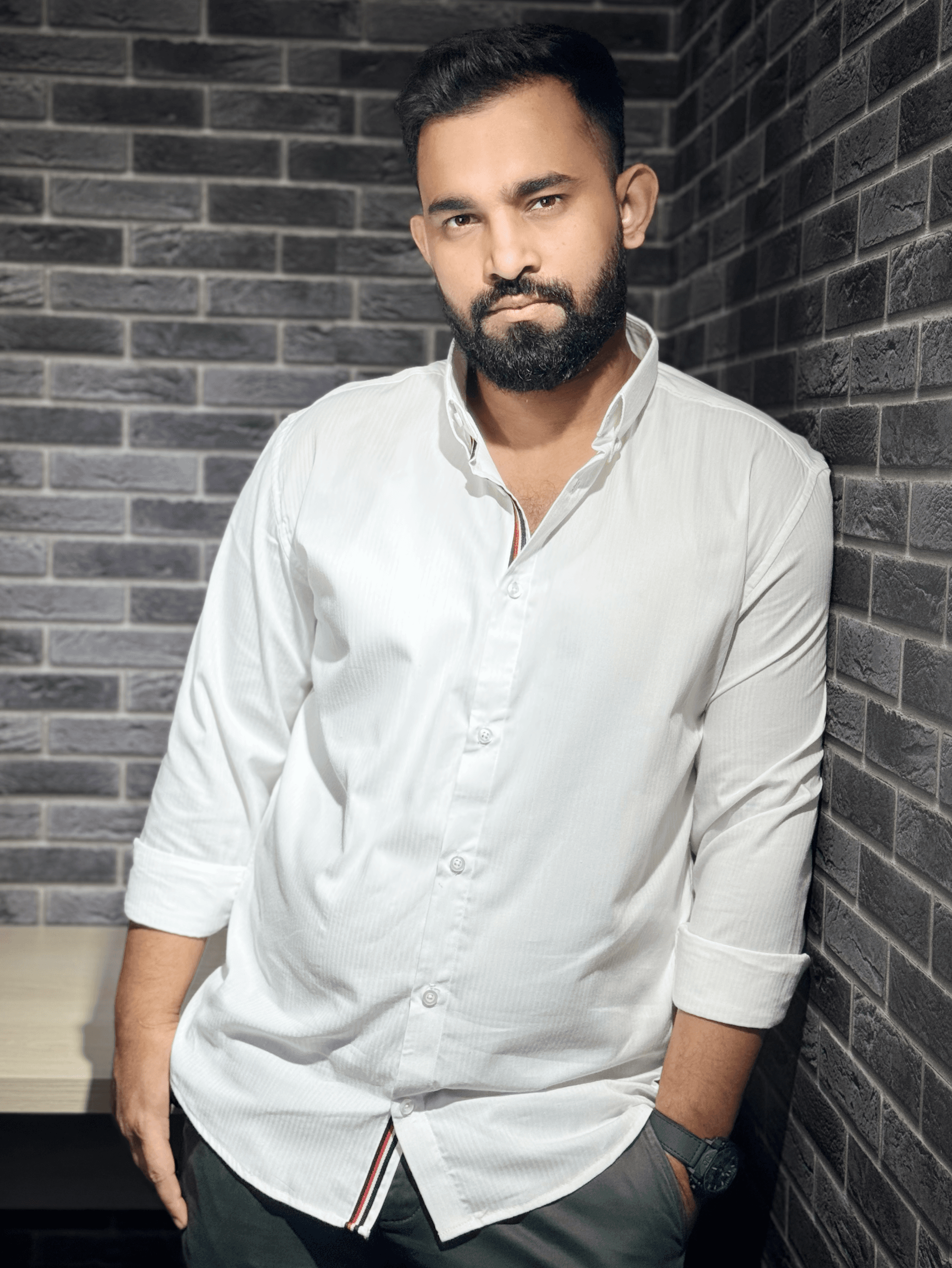 IMG_1034 Premium Classic White Shirt - Image 1