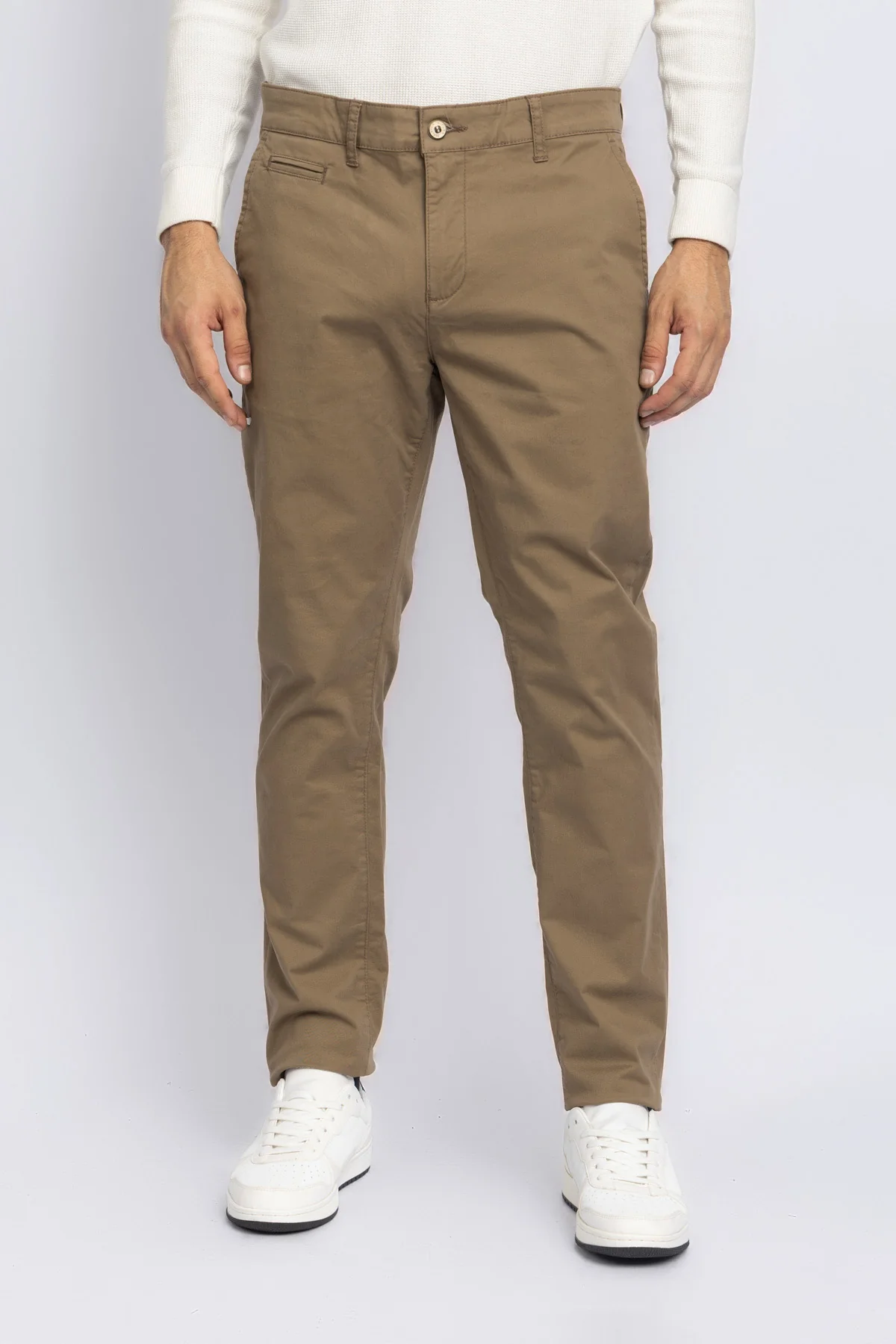 SLIM FIT GABARDINE PANTS